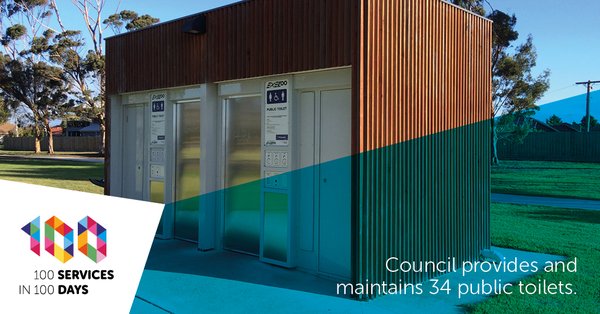 public toilets provided and maintained by the Council.