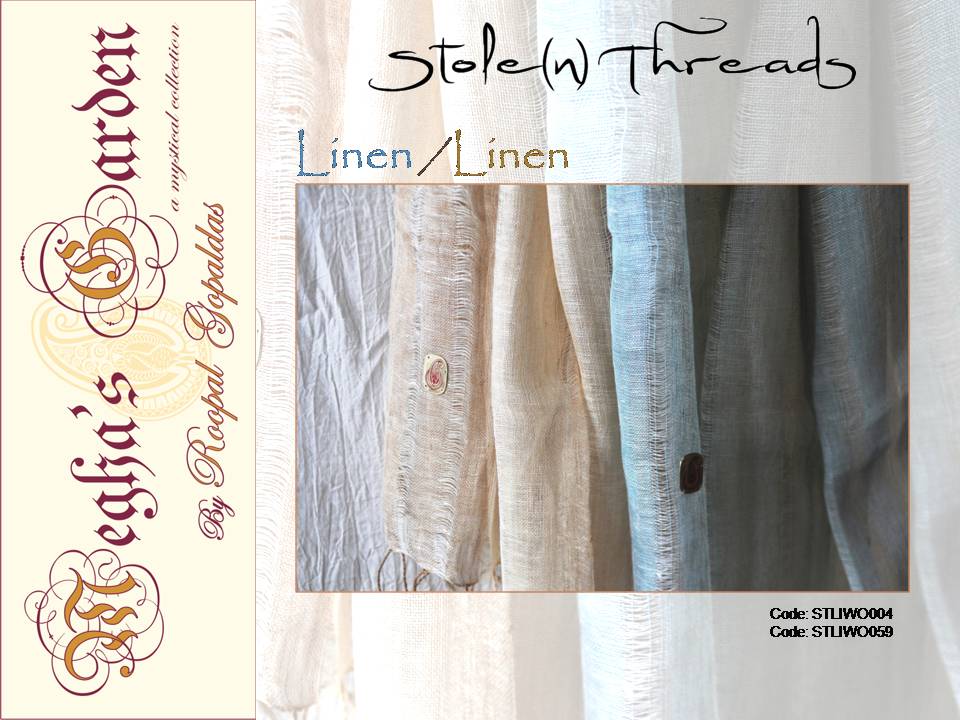 A collection of stoles beautifully woven that are classy, elegant and a perfect addition to any wardrobe. Bespoken weaves.