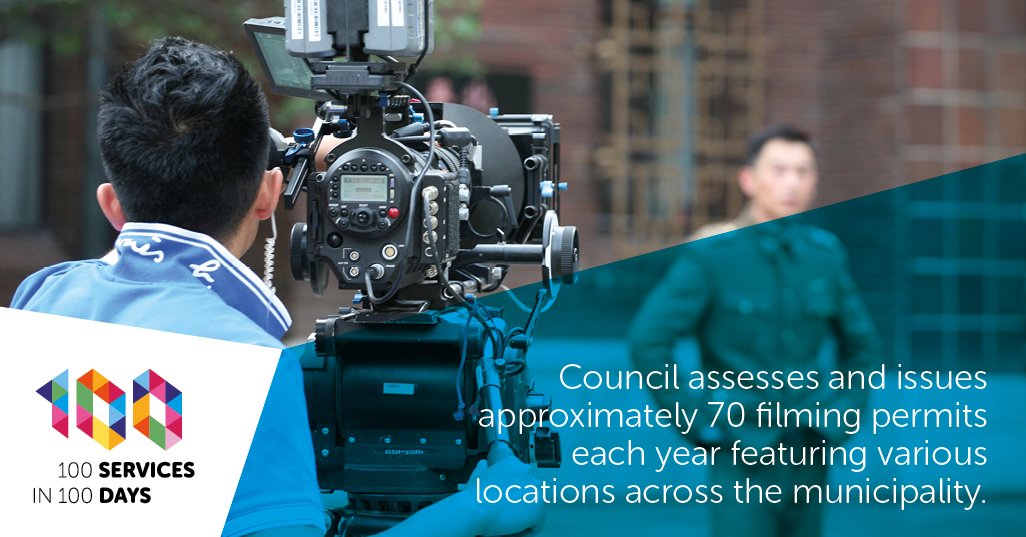 filming permits that the council issues every year.