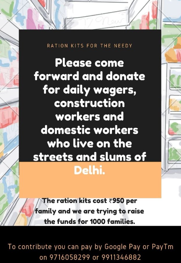 Number of families that certain Jamia students have come together to provide ration kits for. The families belong to domestic workers, construction workers and daily wagers. Each kit costs Rs. 950 and they are targeting to raise around Rs. 950,000.