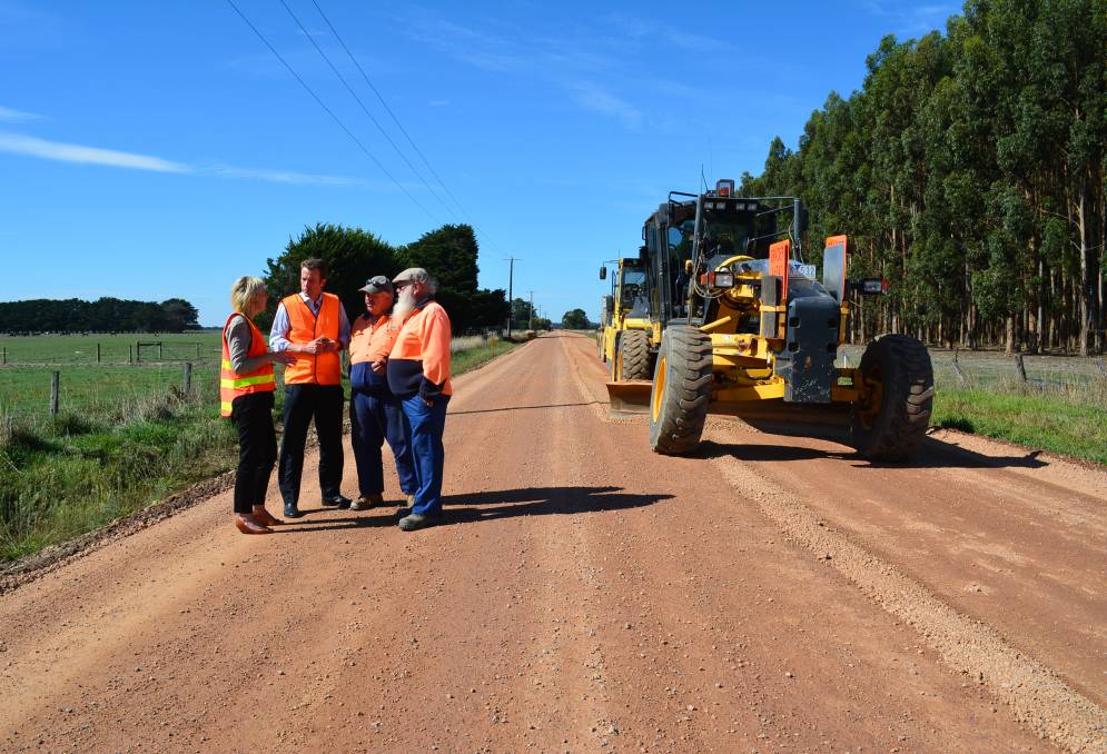allocated for upgrade to a section of the Terang-Framlingham Road. Status: Work in Progress.