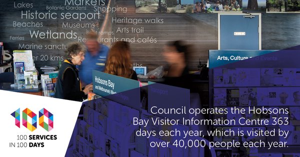 The number of people that visit the council's visitor centre annually. It only closes twice a year!