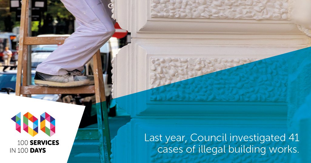 cases of illegal building works investigated by the council last year.