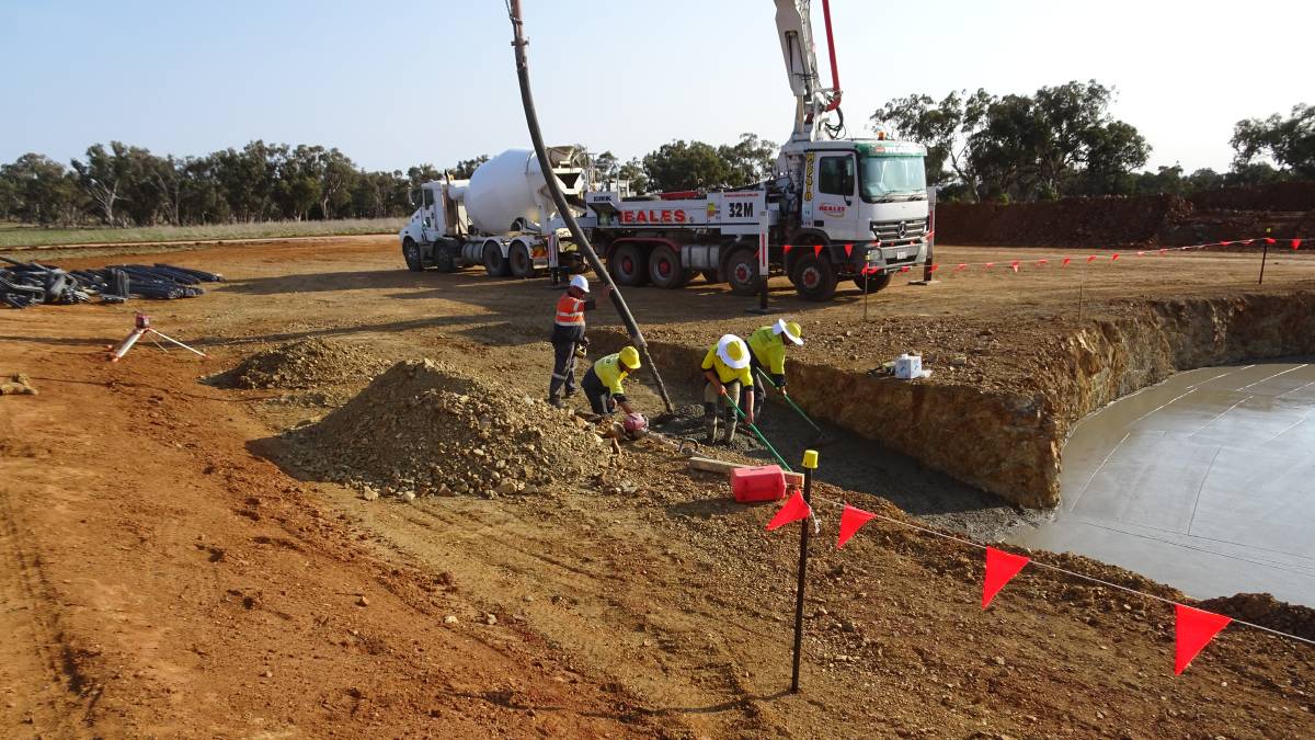 Upgrade work on roads that will allow massive pieces of equipment to be carried to the site.