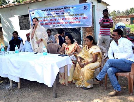 + residents of Bodarhava Tola, Ward 11 will benefit from a water pipeline laid by Northern Coalfields Limited (NCL) in its Jhingurda Project. The pipeline will supply drinking water. NCL has also installed tanks for storage of water. Smt. Premvati Khairwar, Mayor, Singrauli Municipal Corporation dedicated the new pipeline to the residents of Bodarhava Tola.