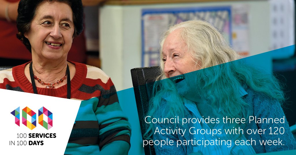and more people participate three planned activity groups that the council organises every week.