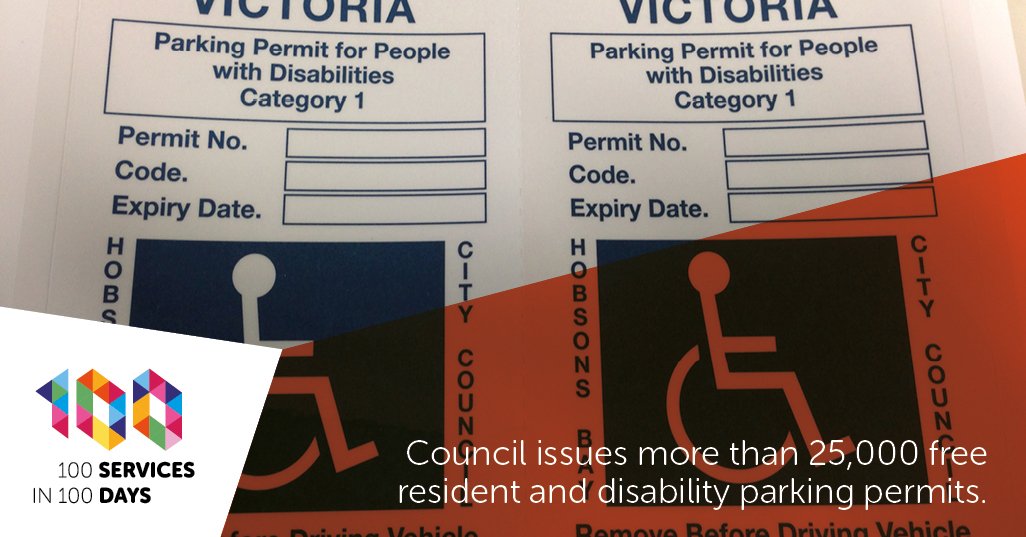 + free resident and disability parking permits issued by the council every year.