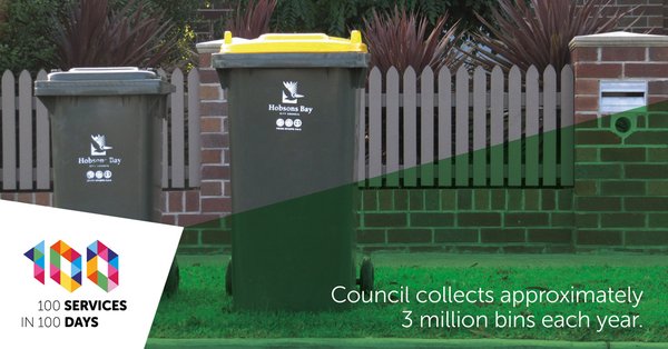 Council collects approximately these many bin a year!