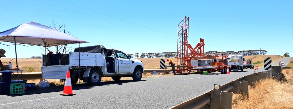 Monash Department of Civil Engineering installing bridge monitoring for Victoria Roads to support the heavy haul moves destined for the project site.