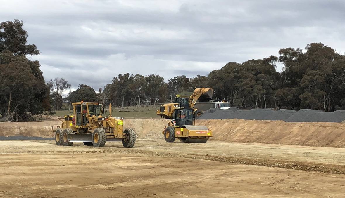 Development begins at site. Initial works will see 50 kms of new internal access roads constructed, along with internal electrical reticulation, temporary construction compounds, rock crushing facilities, a concrete batching plant, a substation, an operations and maintenance facility, approximately 15 kms of overhead transmission line and a switching station.