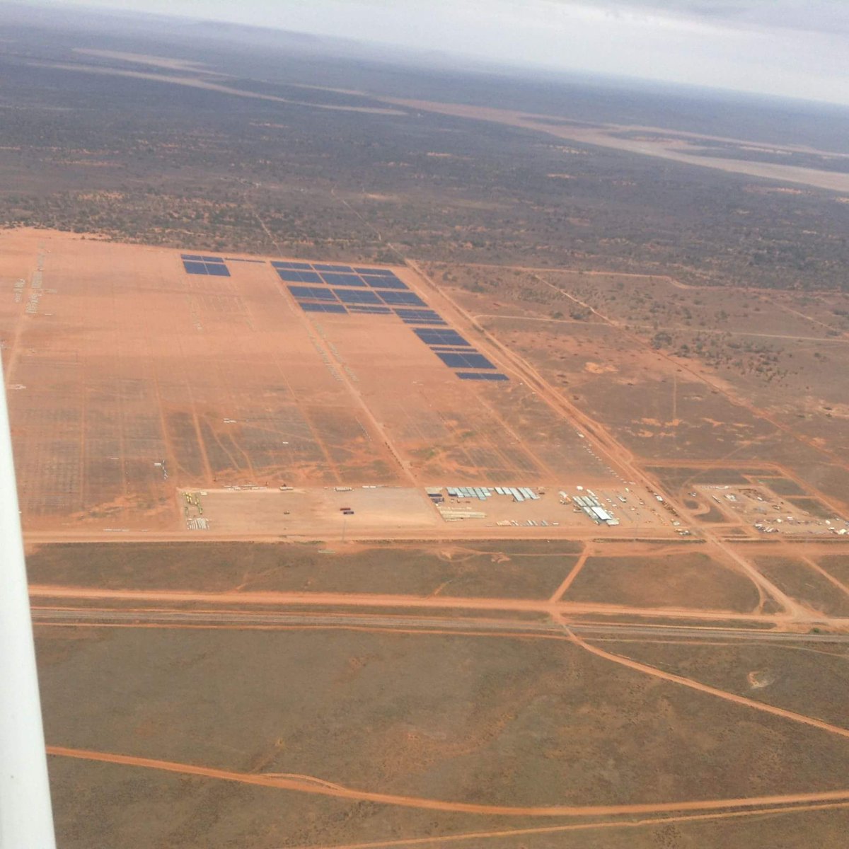 First set of panels in place. Photo credits: Josh Sundqvist.