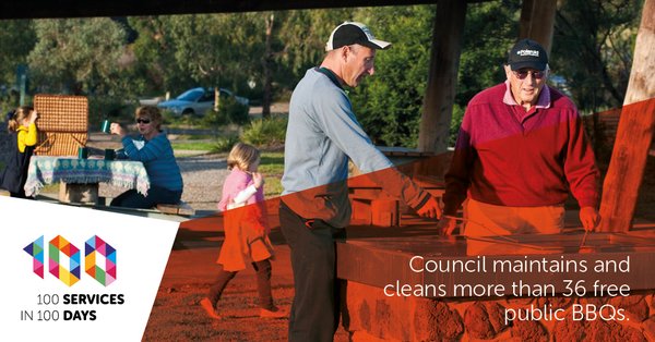 free public BBQs in Hobsons Bay that the council maintains and cleans.