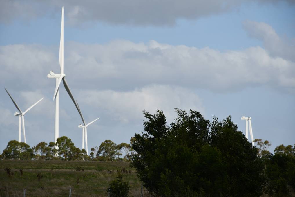 Elaine section, which includes 22 turbines, achieves "generator registration" under the National Electricity Rules and is now generating "on a commercial scale", according to a Lal Lal spokesperson. However, work is still required to complete commissioning on the project - one turbine seen on Monday had no blades attached (turbine on the right in the image).