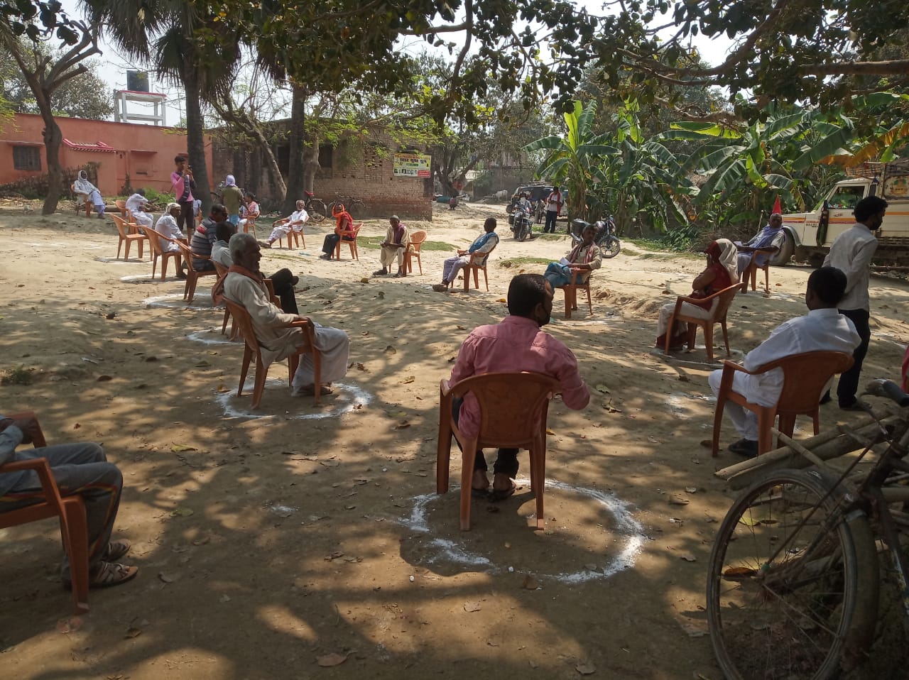 Panchyat level meeting in Madhubani district.