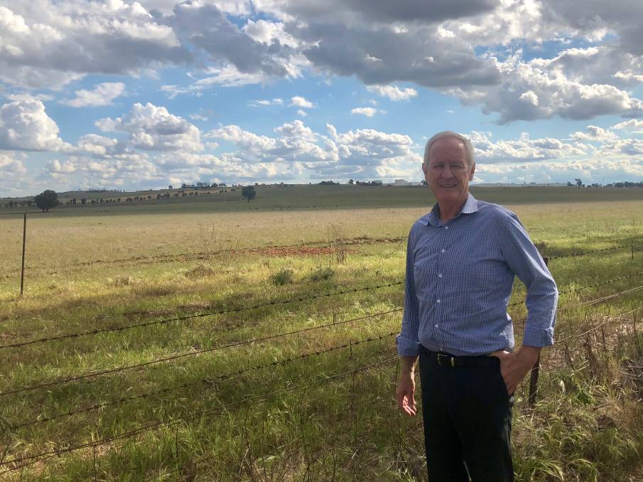 Planning approval granted by the New South Wales Department of Planning and Environment. Photo: Renew Estate's project coordinator Chris Fitzpatrick at the Bomen site.
