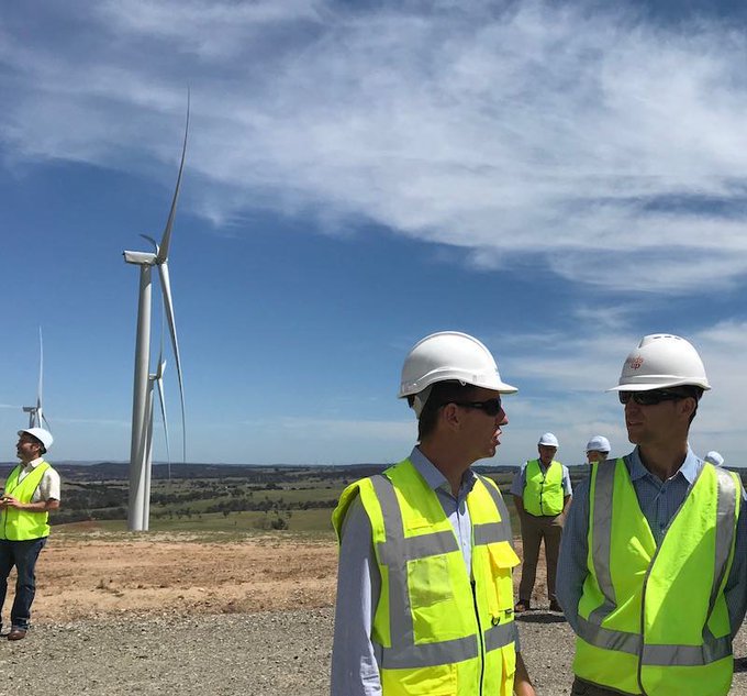 Official opening of the project even though is has been feeding into the national grid for some time.