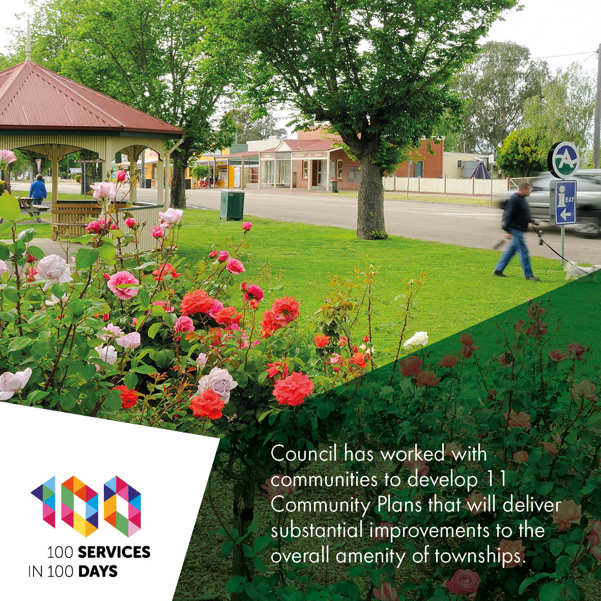 community plans that council has worked with the the community to develop that will deliver substantial improvements to the overall amenities of the townships.