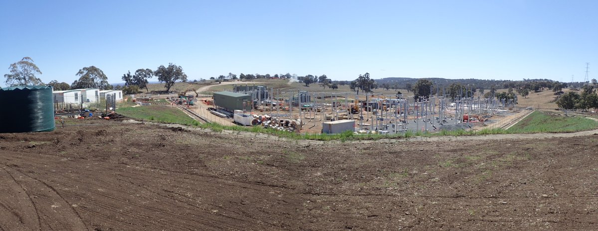 Substation under construction by TransGrid.