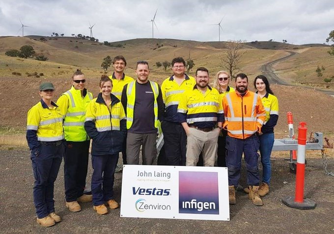 Vestas announces the completion of construction of the project ahead of schedule. Final turbine was erected on 17 Feb, and the wind farm connected to the grid shortly after that on 20  Feb.