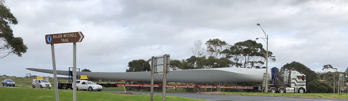Turbines en route to the project site!