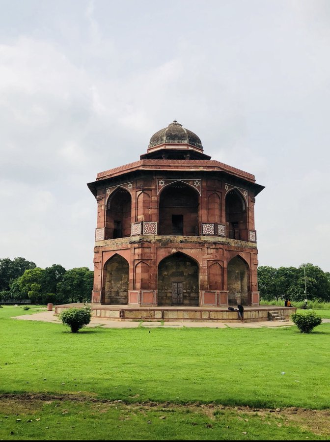 The day, Emperor Humayun died by falling off the roof of Sher Mandal in the Purana Qila, his fort in the 6th city of Dinpanah, founded by him earlier. He was interred there and later, according to some scholars, shifted to temporary grave in Sirhind.