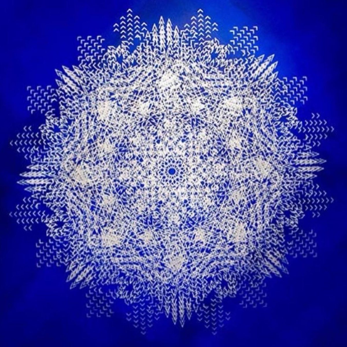 Known for her minimalist, abstract, artworks that draw together elements of language, spirituality and traditional Islamic art, artist Lulwah Al Homoud uses calligraphy and mathematical processes to form her own visual language.