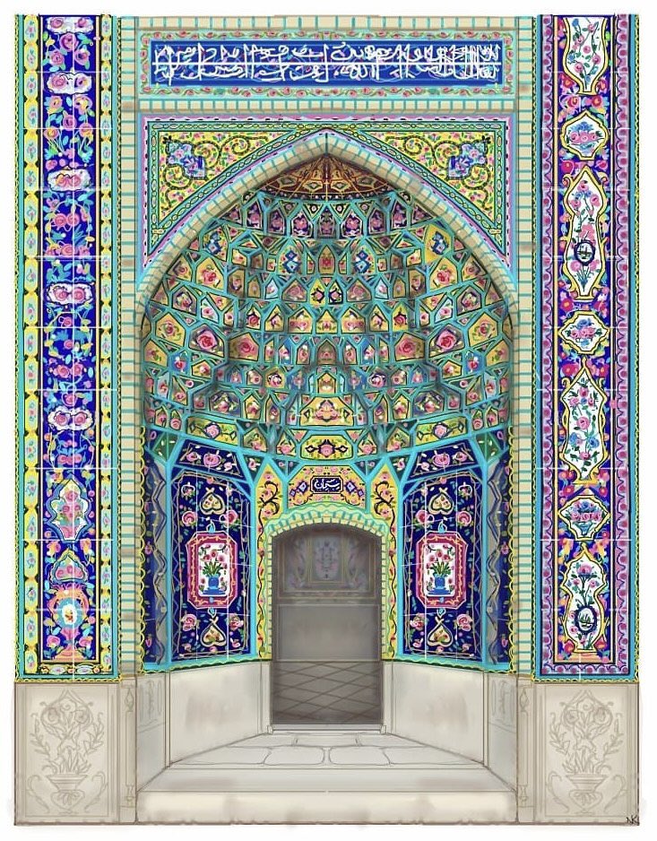 Naseeba Khader is a Mississauga based artist whose passion is Islamic art and architecture. She is on a quest to absorb and learn as much as possible, and to translate that knowledge with her pen or paintbrush.